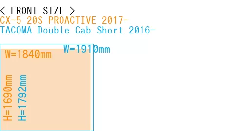 #CX-5 20S PROACTIVE 2017- + TACOMA Double Cab Short 2016-